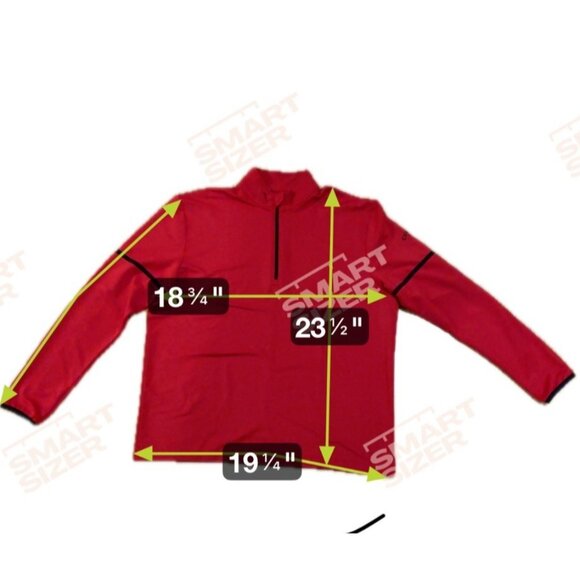 Callaway XL Weather Series Red Long Sleeve Pullover 1/4 Zip Shirt Jacket - Picture 7 of 8